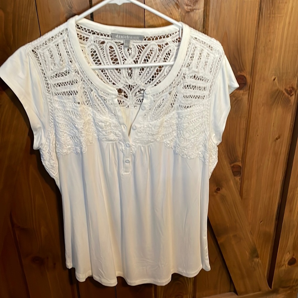 Lacy White summer top